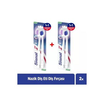 Signal Nazik Bakım Yumuşak 1+1 2 Adet Diş Fırçası