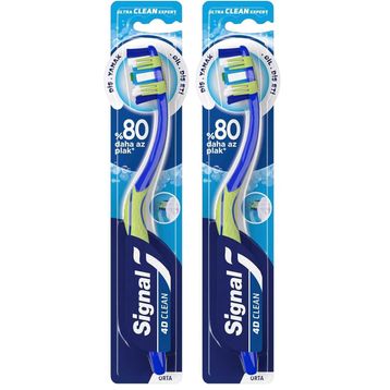 Signal Ultra Clean Expert 4D Clean Orta 2 Paket Diş Fırçası