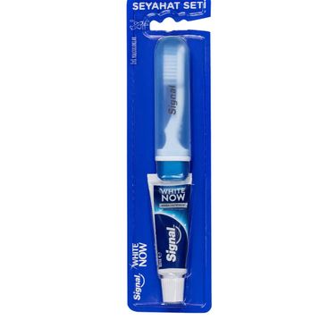 Signal White Now Anında Beyazlık Diş Macunu 16 ml + Seyahat Boy Diş Fırçası