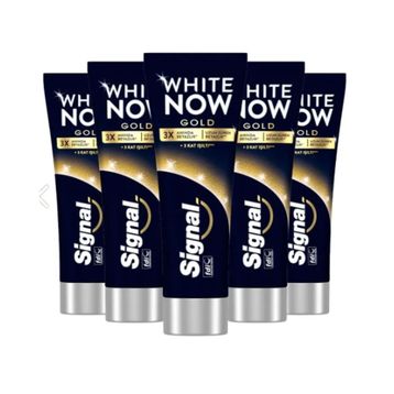 Signal White Now Gold Anında 3 Kat Beyazlık 5x75 ml Diş Macunu