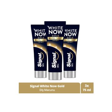 Signal White Now Gold Anında Beyazlatıcı 3x75 ml Diş Macunu