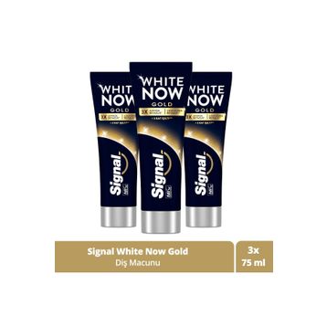 Signal White Now Gold Anında Beyazlatıcı 3x75 ml Diş Macunu