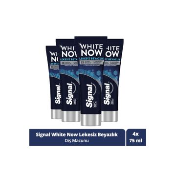 Signal White Now Leke Karşıtı Kahve ve Sigara Içenler İçin Beyazlatıcı 4x75 ml Diş Macunu
