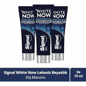 Signal White Now Lekesiz Beyazlık 3x75 ml Diş Macunu