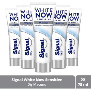 Signal White Now Sensitive 5x75 ml Diş Macunu