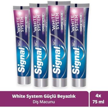 Signal White System 4x75 ml Diş Macunu