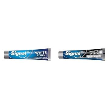 Signal White System Original 75 ml + White System Arındırıcı Beyazlık Aktif Karbon 75 ml Diş Macunu