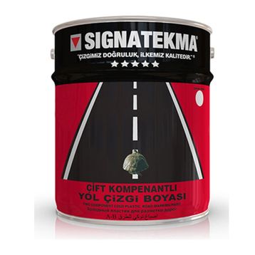 Signatekma MF 21 25 kg RAL 1023 Sarı Serme Çift Kompenantlı Yol Çizgi Boyası