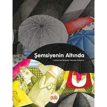Sihirli Gökkuşağı Şemsiyenin Altında - Mor Kelebek