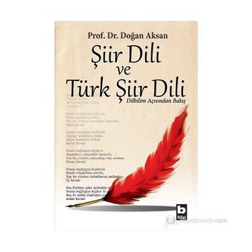 ŞIIR DILI VE TÜRK ŞIIR DILI - DOĞAN AKSAN