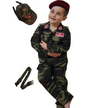 Şık Tasarım Asker Çocuk Kostümü