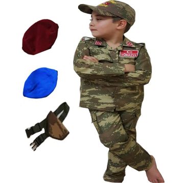 Şık Tasarım Asker Çocuk Kostümü