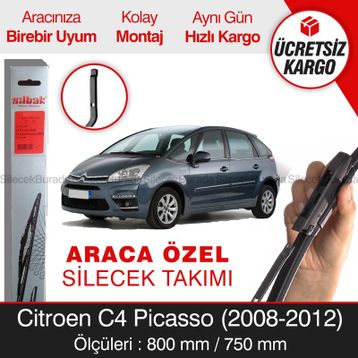 Silbak Citroen C4 Picasso Silecek Takımı