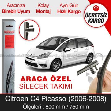 Silbak Citroen C4 Picasso Silecek Takımı