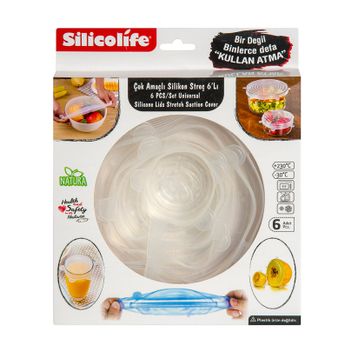Silicolife 6'lı Streç Kapak