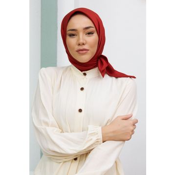 Silk Home Gümüş Düz Renk Twill Eşarp