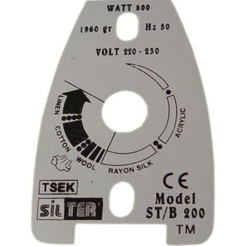 Silter SY AYT 00 Stb-200 Ütü Ayar Etiketi