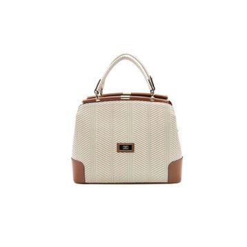 Silver Polo NV706 Bej-Taba Kadın El Çantası