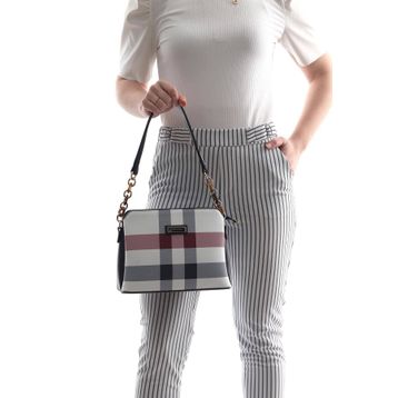 Silver Polo NV937 Beyaz Lacivert Kadın Omuz Çantası