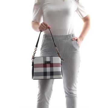 Silver Polo NV937 Beyaz Lacivert Kadın Omuz Çantası