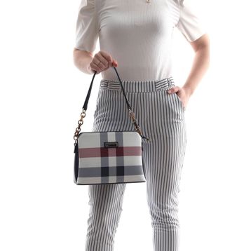 Silver Polo NV937 Beyaz Lacivert Kadın Omuz Çantası