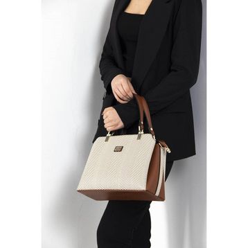 Silver Polo NV972 Taba-Bej Kadın El Çantası