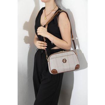 Silver Polo SP1094 Bej Taba Kadın Çapraz Çanta