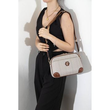 Silver Polo SP1094 Bej Taba Kadın Çapraz Çanta
