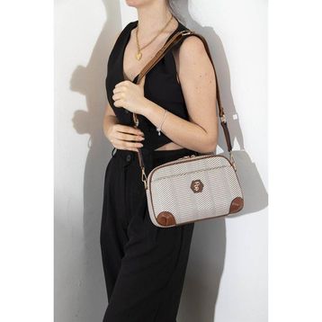 Silver Polo SP1094 Bej Taba Kadın Çapraz Çanta