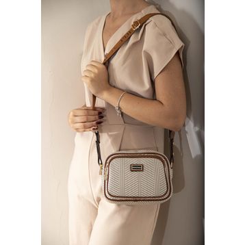 Silver Polo SP1111 Bej Taba Kadın Çapraz Çanta