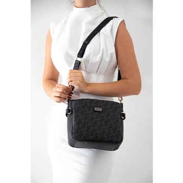 Silver Polo SP884 Siyah - Siyah Kadın Çapraz Çanta