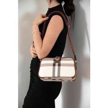 Silver Polo SP899 Krem Taba Kadın Çapraz Çanta