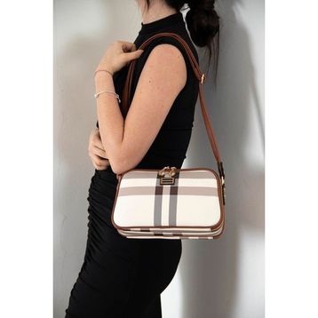 Silver Polo SP899 Krem Taba Kadın Çapraz Çanta