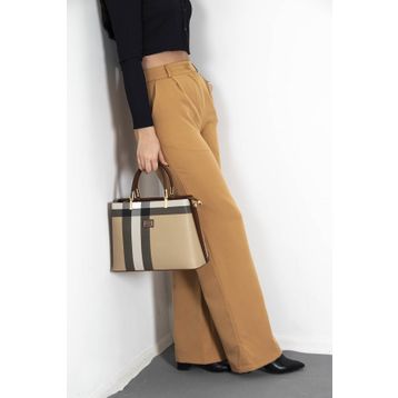 Silver Polo SP924 Bej Taba Kadın El Çantası