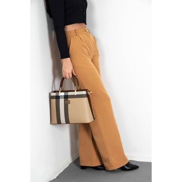 Silver Polo SP924 Bej Taba Kadın El Çantası
