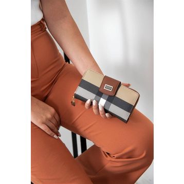 Silver Polo SP928 Bej Taba Kadın Kartlık Cüzdan