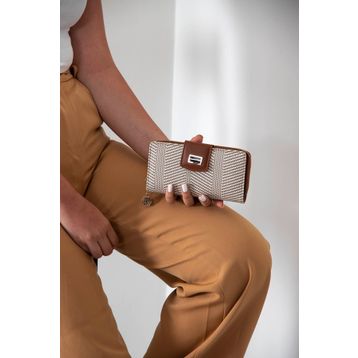 Silver Polo SP928 Bej Taba Kadın Kartlık Cüzdan
