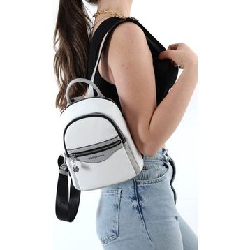 Silver Polo SP983 Beyaz Açık Gri Kadın Sırt Çantası