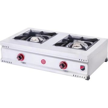 Silverinox Işıkgaz Set Üstü 2 Gözlü Doğalgazlı Midi Ocak