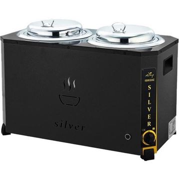 Silverinox Jumbo 9+9 lt Siyah Çorba Kazanı