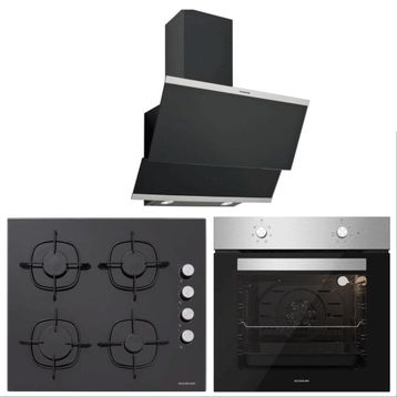 Silverline BO6501X01 - CS5335B01 - 3420 Classy 60 3'lü Siyah Ankastre Set
