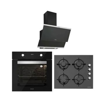 Silverline BO6502B01 - CS5349B01 - Classy 3420 3'lü Siyah Ankastre Set