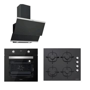 Silverline BO6502B02 - CS5335B01 - 3420 Classy 60 3'lü Siyah Ankastre Set