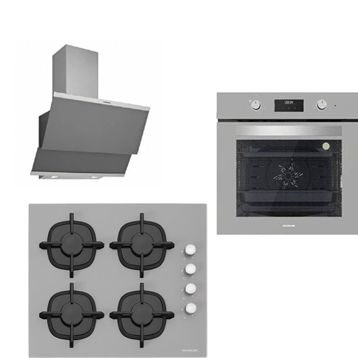 Silverline BO6502S02 - CS5343S01 - 3420 3'lü Gri Class Ankastre Set