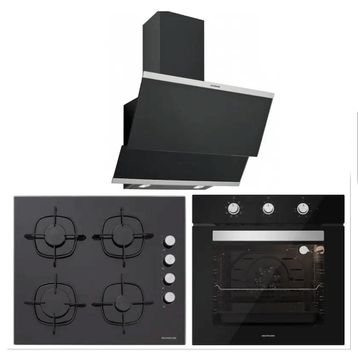 Silverline BO6503B01 - CS5335b01 - 3420 Classy 60 3'lü Siyah Ankastre Set
