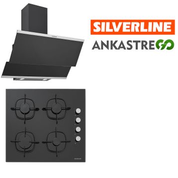 Silverline Classy 3420 + CS5335B01 Siyah 2'li Ankastre Set