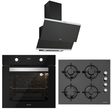 Silverline CS5349B01 - 3420 Classy 60 2'li Siyah Ankastre Set