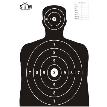 Sim 64x90 cm No:101 Taktik Atış Hedef Kağıdı