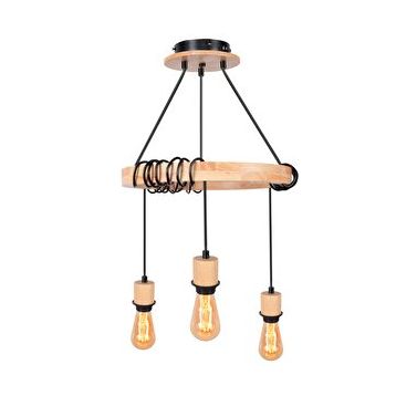 Simaavize Modern Ahşap Wood Suspension Kahverengi Avize