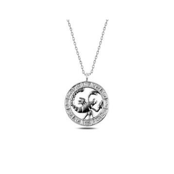 Şimal Silver 925 Ayar Gümüş Akrep Burcu Kolye